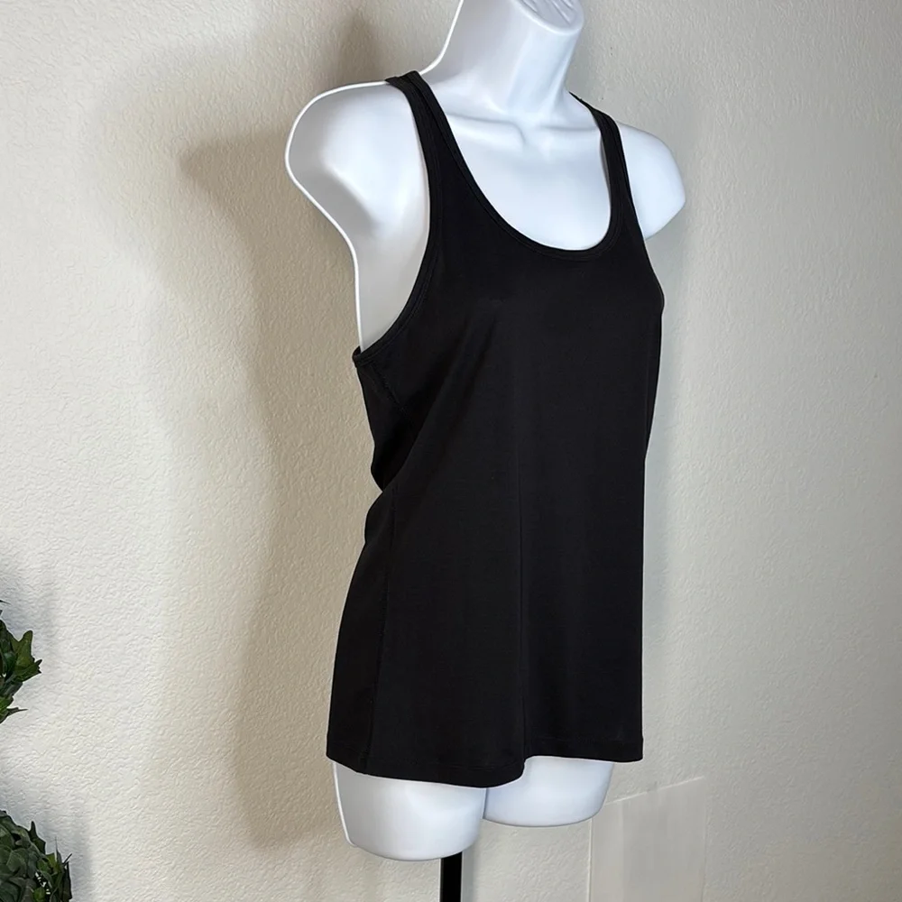 Nike Black Fitted Racer Back Tank Top